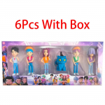Uus laos 6 tk/komplekt Q versioon K-pop anime figuuri mudeli kollektsioon Saja poisi laua kaunistus nukk laste m&auml;nguasi j&otilde;ulukink