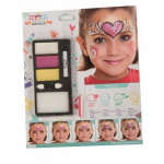 Kit de maquillage princesse perle pour fille - Blanc - Rose - Jaune