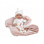 Poup&eacute;e b&eacute;b&eacute; - Arias - 35 cm - Corps souple - Extr&eacute;mit&eacute;s en vinyle - Son - T&eacute;l&eacute;commande - Multicolore