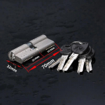 Ukse lukusilinder 70 mm/80 mm/90 mm Turvalisus Vask Lukusilinder Sise Magamistoa Elutoa K&auml;epide Messingist V&otilde;ti Lukustamine 3/4/5 V&otilde;tit Uus