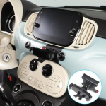 Armatuurlaua keskosa telefoni hoidik Klamber Fiat 500 2016-2024 jaoks