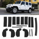 K&otilde;va katuse tihendikomplekt 2007-2018 Jeep Wrangler JK jaoks 17-osaline interj&ouml;&ouml;ri lisatarvik