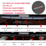 Auto Salongi Konsooli Konditsioneeri Nuppude Kaunistusliist Mercedes Benz E-klassi W212 18-15 jaoks AUTO Tarvikud Valgus 4-1 light