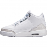 Jordan Air 3 Retro Pure Money Mugavad Mitmek&uuml;lgsed Vastupidavad Madalad Laste Korvpallijalatsid Laste tossud Valge Plaatina DM0967-111NIKE 36.5