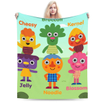 Noodle & Pals mikroflanellist tekk kevadine &uuml;li lihtne pehme voodipesu visketekk &uuml;li&otilde;pilastele v&auml;litingimustes uudne voodikate diivanvoodi kate 80x60in green