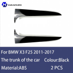 For BMW X3 F25 2011-2017 Car trunk decorative strip spoiler decorative accessories modified high gloss black exterior kit 2 PCS