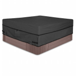Universaalne SPA basseini vanni kate 210D Oxford Veekindel Ruudukujuline Mullivanni kate V&auml;lim&ouml;&ouml;bli tolmukate Basseini kate 193x193x51cm helehall v&auml;rv