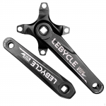 170mm ruudukujuline koonusv&otilde;lliga v&auml;ntv&otilde;llikomplekt, 104BCD m&auml;giratta kitsas-lai hammasratas, &uuml;hekordne &uuml;mmargune Black Crankset