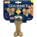 Jouet pour Chien - NYLABONE - Force Maximale - Nylon Durable - Saveur de Lard - Grand Taille pruun