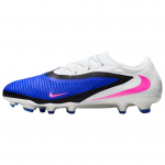 Nike Phantom 6 Low Pro FG Racer Blue Unisex Jalgpallisaapad Valge Roosa-Blast HJ4122-446 42.5