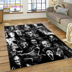 &Otilde;udusfilmi tegelased Chucky Pennywise Halloweeni Vaip Vaip Magamistoa Elutoa Kodu Diivani Kaunistuseks, Suur Dekoratiivne P&otilde;randamatt 80x120cm( 31x47in)