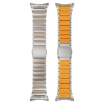 Luksuslik titaanist rihm Samsung Watch Ultra 2025 2024 47MM Laius Metallrihm Galaxy Watch 8 40 44MM Classic 46MM Kellarihm Galaxy Ultra 2025/2024 oranž/hall