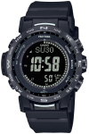 Casio Pro Trek Climber Line P&auml;ikesej&otilde;ul Toimiv Biomassist Valmistatud T&auml;ielikult Must Raadiojuhitav Kell, Plastik, PRW-35Y-1BJF, Meeste,