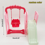 Parkkiik 5,5'' printsessinukule Maja m&auml;nguasjad Lium&auml;gi ja kiik Teema Ideaalne kingitus lastele Nuku tarvikud, Vajab kokkupanekut pink