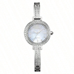 Seiko Kinetic Series: Elegantne Kineetiline Kell Kvartsmehhanismiga, Roostevabast Terasest Rihm, Jaapani-Korea P&auml;rlmutterkettaga, EM0863 h&otilde;be
