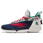 Anta KT9 Nitrogen Technology Cushioning Abrasion Resistant Breathable Mid top Basketball Shoes Men's Blue White Red 112411101-2 41