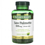 Nature's Bounty, Saw Palmetto, 450 mg, 250 kapslit