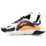 Li Ning Spark Fabric Lightweight Anti Slip Low top Sports Casual Shoes Men's White Orange AGLQ057-6 44 black