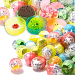 Amuse Gachapon 48mm kapslid m&auml;nguasjadega Komplektiks kapselm&auml;nguasjaautomaatide auhindadeks, T&uuml;drukud, 100, mitmev&auml;rviline