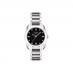 TISSOT Wave Kollektsioon Kvartsmehhanismiga Naiste K&auml;ekell 26mm Must Tihvliga Roostevabast Terasest Korpus T023.210.11.056.00 Regular Watch Box