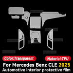 Mercedes Benz CLE 2025 Autode Siseosa Kaitse Kriimustusvastane TPU Kile Instrumentide Keskjuhtimise Navigatsiooni Tarvikud Left rudder
