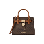 Michael Kors Hamilton Klassikaline Monogramm Nahast T&otilde;mblukuga K&auml;ekott V&auml;ike Naiste T&otilde;mblukuga K&auml;ekott Mitmev&auml;rviline 35F1GHMS1B-200 Basic Set (Bag+Dust Bag)
