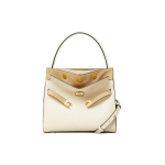 Tory Burch Lee Radziwill Akordionikott Crossbody kott Nahast k&auml;ekott V&auml;ikesed naiste kotid Off-White 77271-122 Basic Set (Bag+Dust Bag)