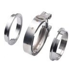 V Band Exhaust Clamp 2 inch 2.5 inch 3 inch 3.5 inch 4 inch 51mm 63mm 76mm Exhaust Flange vband clamp V-Band Muffler Clamp 38mm 1.5inch gray