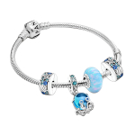 Pandora M&auml;nguline Kaheksajalg 925 H&otilde;bedast K&auml;ev&otilde;ru Komplekt Naiste K&auml;ev&otilde;rud Mitmev&auml;rviline ZT2375 Box,19 white