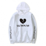 Uus mood Xxxtentacion Hoodie Rip Xxxtentacion Hip Hop R&auml;ppari kapuuts Jahseh Dwayne Onfroy Revenge meester&otilde;ivad 2XL valge