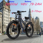 Ebike TX29 2000W dual motor 48V 19.2AH battery, aluminum alloy shock-absorbing frame, 27.5-inch fine tires, urban tourism electric bicycle. 2000W 48V 19.2AH must