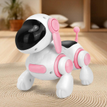 Robot Elektrooniline Koer Robot Koer Triki K&auml;imine Tantsimine M&auml;nguasi Intelligentsne Puudutus Kaugjuhtimispult Elektriline Lemmikloom Laste M&auml;nguasjadeks dog pink. black