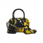 Versace Jeans Couture Barokk Mustriga Logoga T&otilde;mblukuga Kandekott Naiste Kandekotid Must 75VA4BALZS804G89 Basic Set (Bag+Dust Bag)