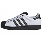 adidas Superstar 2 Valge Lentikulaarsete Triipudega Meeste Tennised Pilvevalge Matth&otilde;be P&otilde;hiv&auml;rv Must JQ3208 44⅔