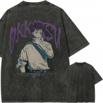 Yuta Okkotsu Puhta Armastuse T-s&auml;rk Jujutsu Kaisen T-s&auml;rk Vintage Pestud &Uuml;le suur Retro Anime Harajuku Streetwear Manga Meeste R&otilde;ivad M