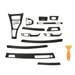 BMW 3. seeria E90 2005-2013 parempoolse rooliga Auto sisekile Esitulede Armatuurlaua Keskpaneeli Katte Kleebis S&uuml;sinikkiust Vin&uuml;&uuml;l China Mainland black