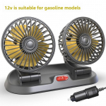Professionaalne kahe ventilaatoriga 360&deg; p&ouml;&ouml;rlev mitme nurga jahutusventilaator sedaanidele, matkaautodele, veoautodele, paatidele, s&otilde;idukitele, telkimiseks, kontorilaua kasutamiseks, lisatarvik
