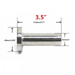 Reguleeritav Summuti Universaalne 85mm 3.5 / 98mm 4 '' / 110mm 4.5 '' Auto Kroom Roostevaba Summuti YC101073 85mm