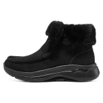 Skechers Go Walk Arch Fit Suede Soojad Mugavad Pahkluuga Lumisaapad Naiste saapad Must 144423-BBK 35