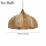 Uus Vintage Loov Kunst K&auml;sit&ouml;&ouml; LED Bambusest Ripatsvalgusti Dekoratsioon Restoranan Rotangist Kootud KunstL&uuml;hter Hotellid Teetoad Modern 3W Dia.60cm