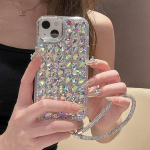 Luksuslik teemantl&auml;ikega telefoni&uuml;mbris iPhone 13 14 11 15 12 16 11 Pro jaoks Sisaldab kive ja rihma For iPhone 11&Case & Strap&Opp Bag