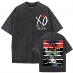 The Weeknd XO Tour Vintage Pesuga T-s&auml;rk Meeste Naiste Popmuusika L&uuml;hikeste Varrukatega T-s&auml;rgid R&auml;pp Hip Hop Gooti R&otilde;ivad T-s&auml;rgid S