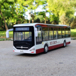 Suur Elektri-Turisti M&auml;nguasi Liiklusbuss Sulamist Reisijaauto Mudel Diecast Metallm&auml;nguasi &Auml;ribussi Mudel Heli Valgus Laste Kingitus punane