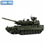 S&otilde;jav&auml;eline MOC 1/28 2306 tk Leopard 2A8 Armee Peamine Lahingutank Ehitusklotsid Tellised Kaasaegne Tanki Komplekt M&auml;nguasjad Lastele Poistele Kingitused