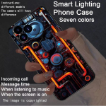 Valgustusega telefon V&auml;rviline s&auml;ra Valgustatud telefoni&uuml;mbris iPhone 16 Plus 17 Air 13 14 15 16 11 17 11 Pro Max 12 Mini jaoks LED Fundas iPhone X XS