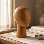 M&uuml;tsi v&auml;ljapaneku mannekeenipea Vastupidav puidus&uuml;&uuml;ga disain salongilettidele Dark Wood Grain Low beige