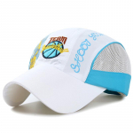 2019. aasta lastem&uuml;tsi pesapallim&uuml;tsi mustriga suvine Snapback, laste poiste, t&uuml;drukute, laste m&uuml;tsi v&otilde;rgust m&uuml;ts 52-54cm valge