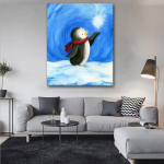 5D Diamant Mosaiic Teemanttikandid Armas multifilm Penguin Broderies Teemantmaal 20X30