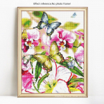 Teemantmaaling Loomade liblikas t&auml;is &uuml;mmargune kivist pilt Tikandid Teemant 20X30