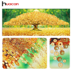 Huacani erikujuline teemanttikandipuu Hiina 5D teemantmaaling ristpistes sularaha lehma 3D teemantmosaiikdekoor 130*40 CM